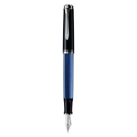 Pelikan M805 penna stilografica Sistema di riempimento integrato Nero, Blu, Argento 1 pz (933630)