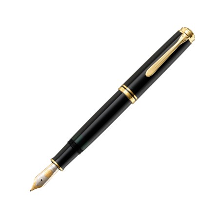 Pelikan M800 penna stilografica Sistema di riempimento integrato Nero, Oro 1 pz (995563)