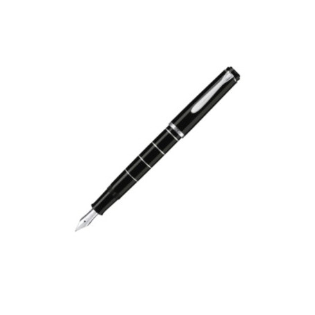 Pelikan M215 penna stilografica Sistema di riempimento integrato Nero, Argento 1 pz (948455)