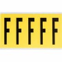 Brady 3460-F etichetta autoadesiva Rettangolo Rimovibile Nero, Giallo 5 pz (034616)