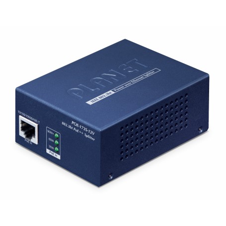 PLANET POE-173S-12V divisore di rete Supporto Power over Ethernet (PoE) Blu