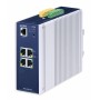 PLANET IP30 DIN-rail Industrial L2+ Gestito L2+ Gigabit Ethernet (10/100/1000) Alluminio, Blu (TSN-5225-4T)