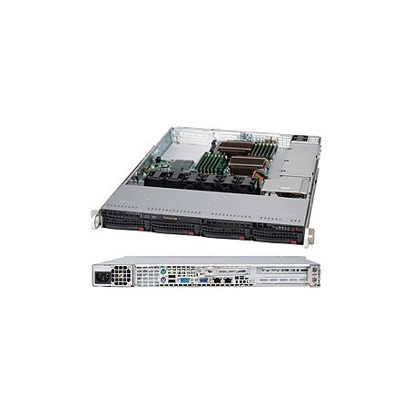 Supermicro SuperChassis 815TQ-600WB Supporto Nero 600 W (CSE-815TQ-600WB)