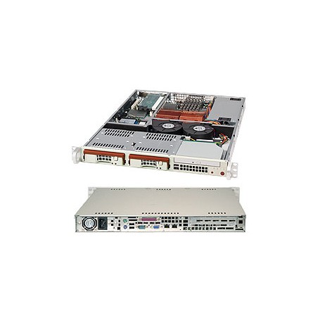 Supermicro SuperChassis 811TQ-520B (Black) Basso profilo (Slimline - stilizzato) Nero (CSE-811TQ-520B)