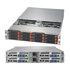 Supermicro SuperServer 6029BT-HNC0R Intel® C621 LGA 3647 (Socket P) Armadio (2U) Nero (SYS-6029BT-HNC0R)