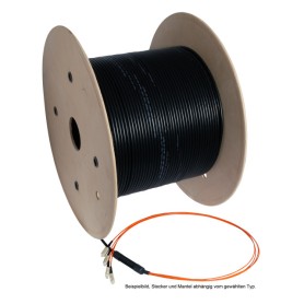 EFB Elektronik O8201.1 cavo a fibre ottiche 1 m ST OM2 Nero (O8201.1)