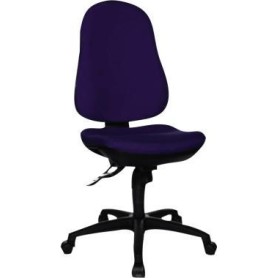 Topstar Bürodrehstuhl "Support SY", Stoff, dunkelblau Bandscheibensitz, Synchronmechanik, stabiles Fußkreuz (8550 G28)