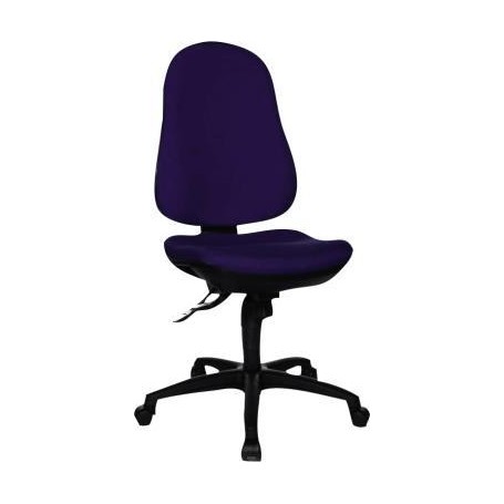 Topstar Bürodrehstuhl "Support SY", Stoff, dunkelblau Bandscheibensitz, Synchronmechanik, stabiles Fußkreuz (8550 G28)