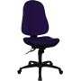Topstar Bürodrehstuhl "Support SY", Stoff, dunkelblau Bandscheibensitz, Synchronmechanik, stabiles Fußkreuz (8550 G28)