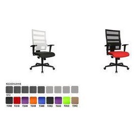 Topstar Bürodrehstuhl "X-Pander", weiß - schwarz Rückenlehne Netzstoff: weiß, Sitzbezug Trevira: schwarz (9500 T203)