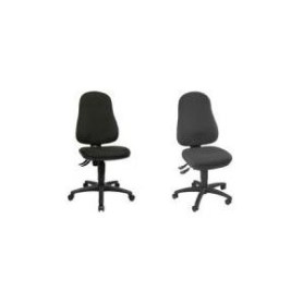 Topstar Bürodrehstuhl "Point 152,40cm (60"), Stoffbezug: royalblau mit Permanentkontaktmechanik, hohe, konturgeformte (8160 G26