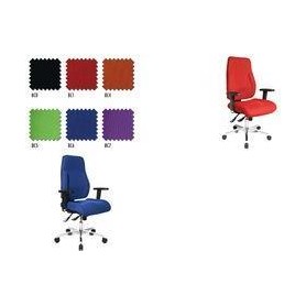 TopsTar Bürodrehstuhl blau Lehnen-H.600mm Sitz-H.430-510mm o.Armlehnen (PI990BC6)