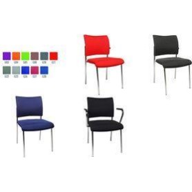 Topstar Besucherstuhl "Visit 10 Polster", apfelgrün Bezug: 100 % Polypropylen, Vierfußgestell verchromt, - 2 Stück (NV190 G05