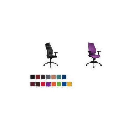 Topstar Bürodrehstuhl "Synchro Soft", Stoff, royalblau stufenlose Sitzhöhenverstellung, Punktsynchronmechanik (SN300 T38)