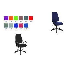 Topstar Bürodrehstuhl "Trendstar 25,40cm (10"), blau Maße: (B)480 x (T)480 x (H)420 - 550 mm, Lehnenhöhe: 580 mm (TS100-G26)