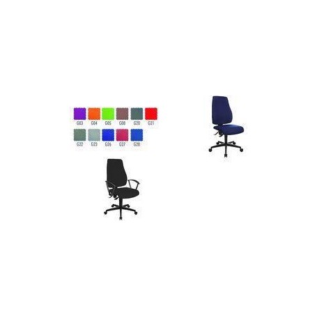 Topstar Bürodrehstuhl "Trendstar 25,40cm (10"), blau Maße: (B)480 x (T)480 x (H)420 - 550 mm, Lehnenhöhe: 580 mm (TS100-G26)