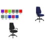 Topstar Bürodrehstuhl "Trendstar 25,40cm (10"), blau Maße: (B)480 x (T)480 x (H)420 - 550 mm, Lehnenhöhe: 580 mm (TS100-G26)