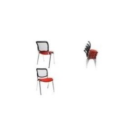 Topstar Besucherstuhl "Net Point Visit", schwarz Sitzmaße: (B)470 x (T)430 x (H)450 mm, Lehnenhöhe: 400 mm (NZ900G20)
