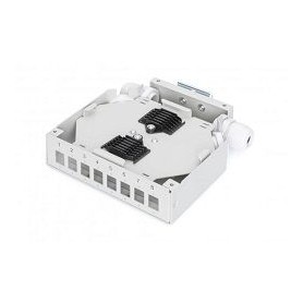 Box Ottico barra DIN per 8 SC / LC (vuoto) Grey (HL-DPP8SCSX)