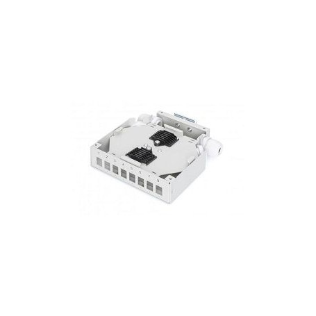 Box Ottico barra DIN per 8 SC / LC (vuoto) Grey (HL-DPP8SCSX)