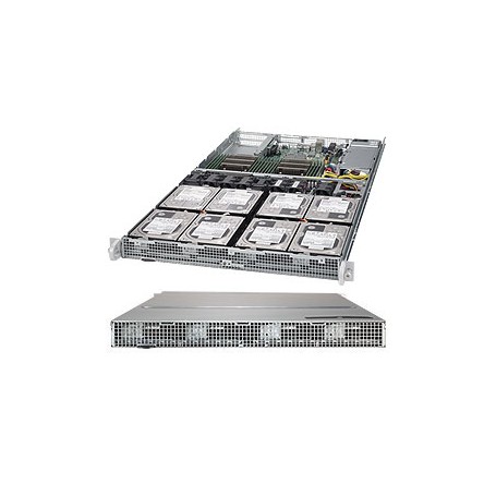 Supermicro SuperServer 6018R-TD8 Intel® C612 LGA 2011 (Socket R) Rack (1U) Nero (SYS-6018R-TD8)