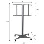 Nilox AMOMMAGELLANO3 supporto da tavolo per Tv a schermo piatto 127 cm (50") Nero, Grigio (OM06104)