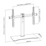 Equip 650601 Supporto TV a parete 139,7 cm (55") Nero (EQ650601) (EQ-TABLE600)
