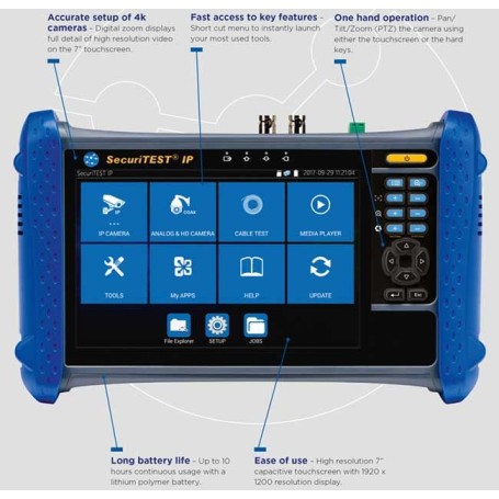 SecuriTEST IP Tester CCTV Digitale/Analogico/Coax (R171000)