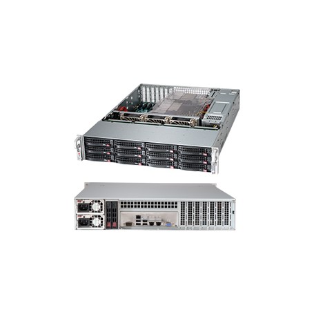 Supermicro 826BA-R1K28LPB Supporto Nero 1280 W (CSE-826BA-R1K28LPB)