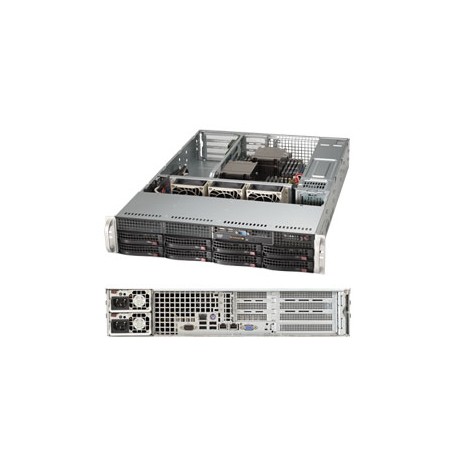 Supermicro Superserver 6027B-URF Intel® C602 LGA 1356 (Presa B2) Armadio (2U) Nero (SYS-6027B-URF)