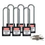 Brady 814145 lucchetto Lucchetto convenzionale 6 pz