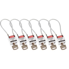 Brady 195985 lucchetto Cable Padlock 6 pz