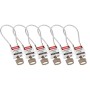 Brady 195985 lucchetto Cable Padlock 6 pz
