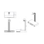 Value 17.99.1137 supporto da tavolo per Tv a schermo piatto Bianco (RO17.99.1137)