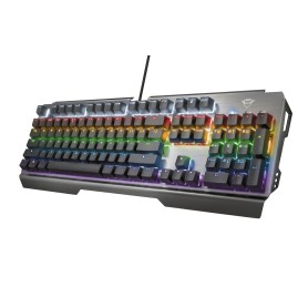 Trust GXT 877 Scarr tastiera Gaming USB Italiano Nero, Metallico (23853)