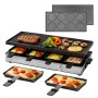 Gastroback Raclette Grill & Pancake Station griglia per raclette 8 persona(e) 1700 W Nero, Acciaio inox (42563)