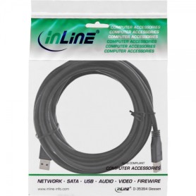 InLine 4043718233991 cavo USB 5 m USB 3.2 Gen 1 (3.1 Gen 1) USB A Nero (4043718233991) (35250)