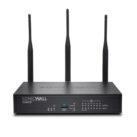 SonicWall TZ400 Wireless-AC firewall (hardware) 7U 1,3 Gbit/s (01-SSC-0509)