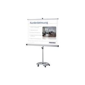 FRANKEN Stativ-Leinwand "Mobil" (B)1.500 x (H)1.500 mm Projektionsfläche neigbar, mattweiße Folie, Stativ: - 1 Stück (XFSL15)