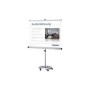 FRANKEN Stativ-Leinwand "Mobil" (B)1.500 x (H)1.500 mm Projektionsfläche neigbar, mattweiße Folie, Stativ: - 1 Stück (XFSL15)