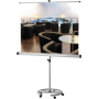 FRANKEN Stativ-Leinwand "Mobil" (B)1.800 x (H)1.800 mm Projektionsfläche neigbar, mattweiße Folie, Stativ: - 1 Stück (XFSL18)