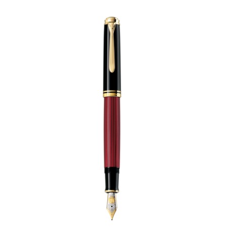 Pelikan M800 penna stilografica Sistema di riempimento integrato Nero, Oro, Rosso 1 pz (816632)