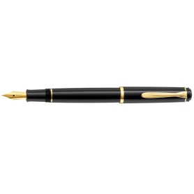 Pelikan P 200 penna stilografica Sistema di riempimento della cartuccia Nero, Oro 1 pz (930446)
