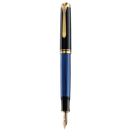 Pelikan Souverän 400 penna stilografica Sistema di riempimento integrato Nero, Blu, Oro 1 pz (994947)