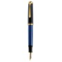 Pelikan Souverän 400 penna stilografica Sistema di riempimento integrato Nero, Blu, Oro 1 pz (994947)