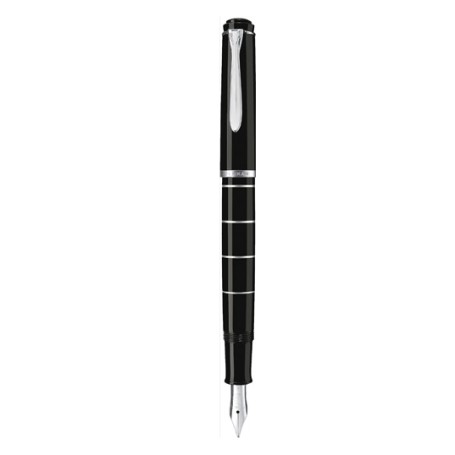 Pelikan Classic 215 penna stilografica Sistema di riempimento integrato Nero, Argento 1 pz (948349)