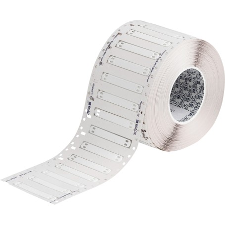 Brady HCM-75X10-B7643-WT segnacavo Bianco Poliuretano termoplastico 1000 pz (620329)