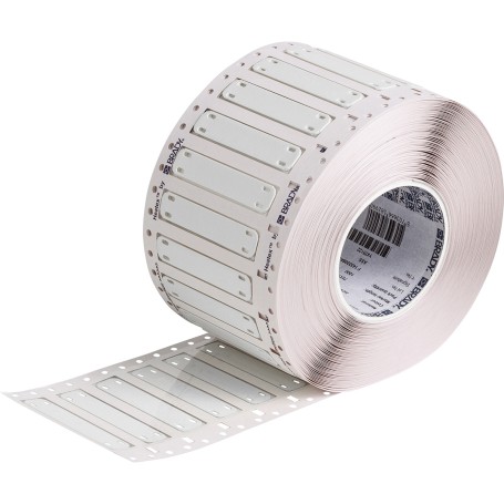 Brady HCM-75X15-B7643-WT segnacavo Bianco Poliuretano termoplastico 1000 pz (620330)