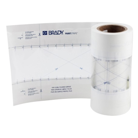 Brady 148810 nastro per schermatura 30,5 m Carta gommata per imbianchini Adatto per uso interno Polipropilene Trasparente, Bianc