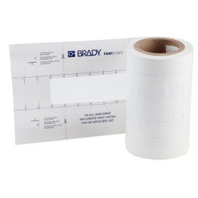 Brady 148812 nastro per schermatura 30,5 m Carta gommata per imbianchini Adatto per uso interno Polipropilene Trasparente, Bianc